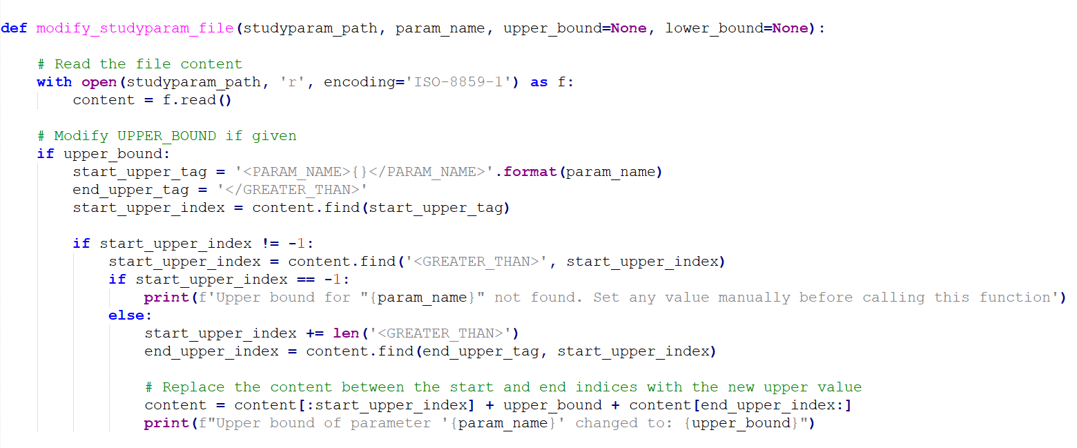 How to modify properties of Input and Output Study Parameters using ...