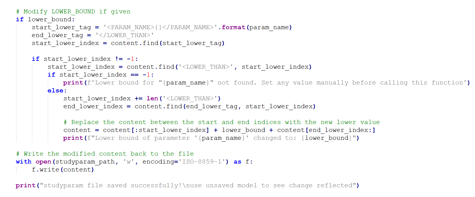How to modify properties of Input and Output Study Parameters using ...