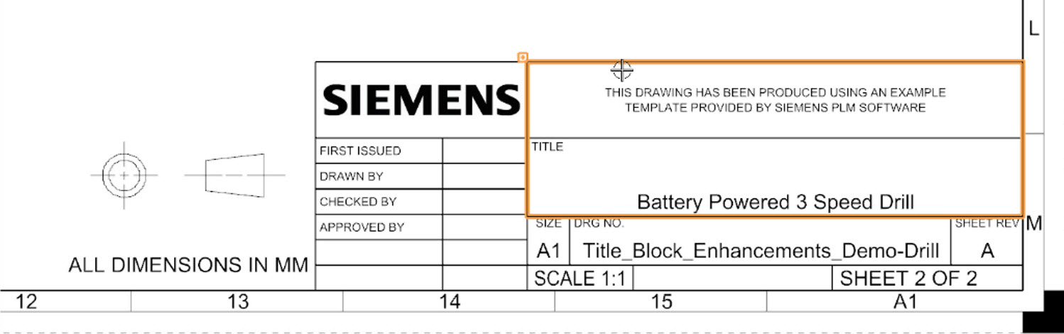 drafting title block