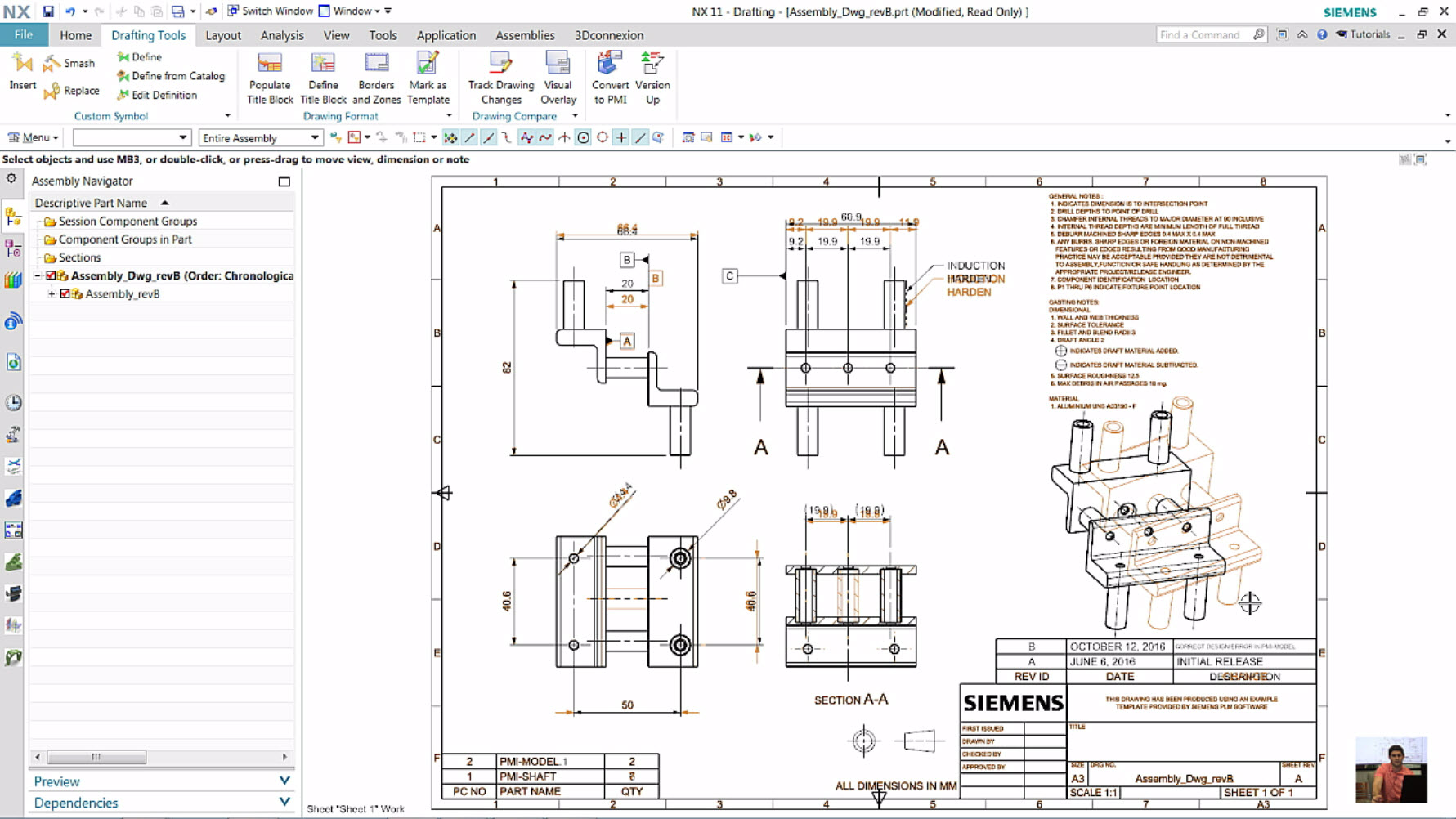 Compare Drawing Revisions Pt. 2: Visual Overlay in NX 11