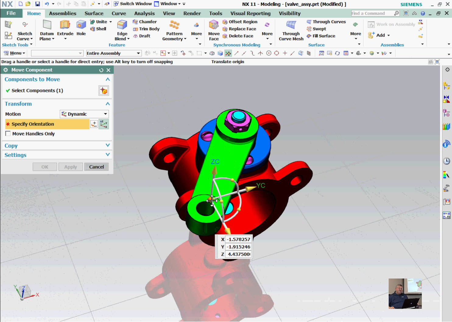 NX 11 Assembly Driven Constraints