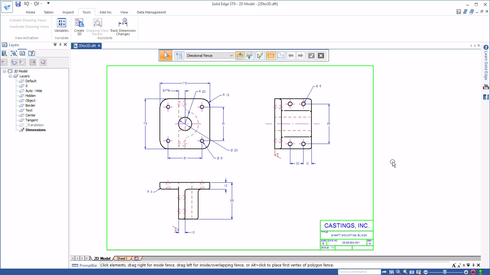 CAD Software for Students: Moving drawings to 3D with Solid Edge