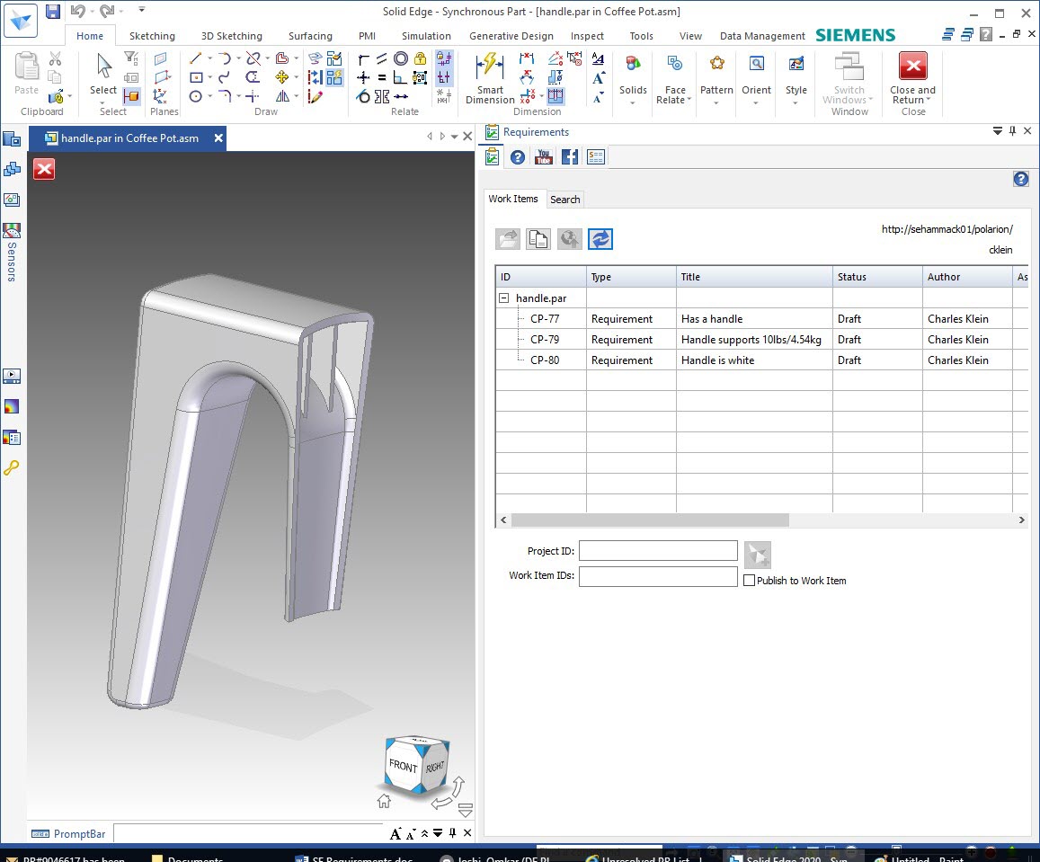 Accurately Link and Track Requirements with Solid Edge Requirements