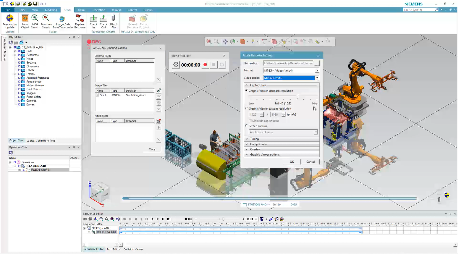 Attach Files in Process Simulate on Teamcenter Connected