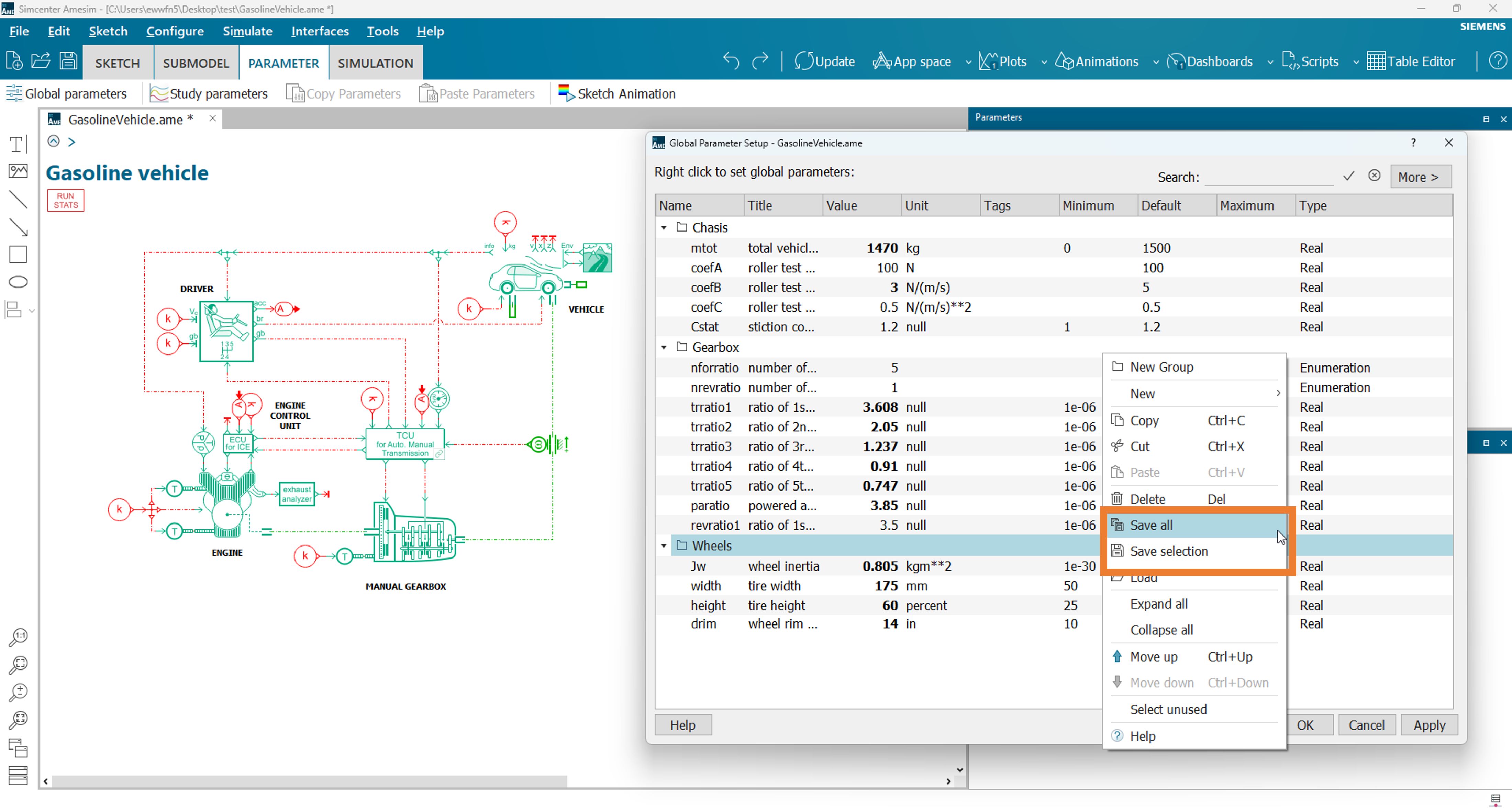 How can I copy Global Parameters from a model into another or into a ...