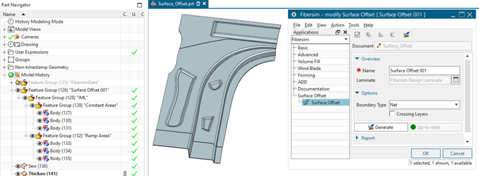 Fibersim 17.2 with new NX-exclusive Surface Offset Utility