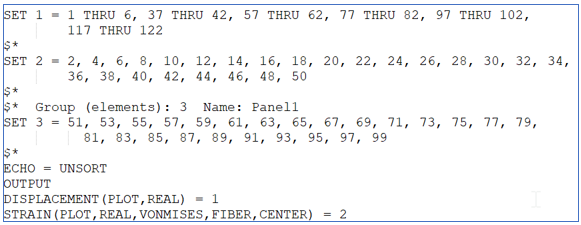Importing Simcenter Nastran Sets