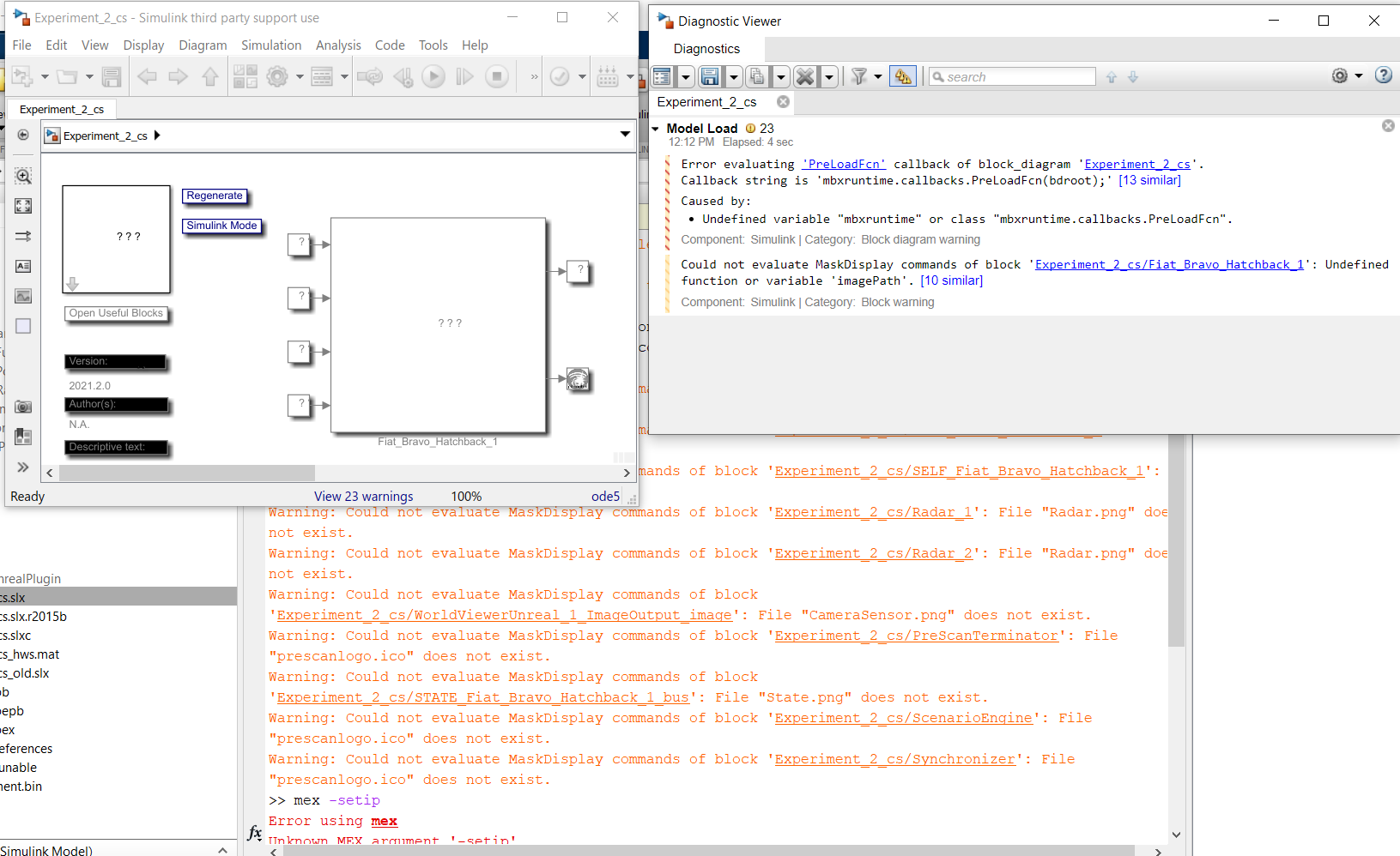 Problems regarding the connection or interfacing of the Simcenter ...