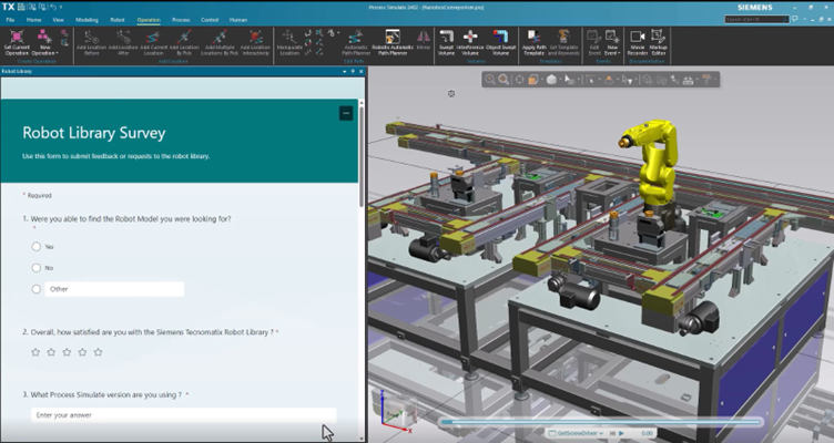 Tecnomatix Process Simulate cloud-based robot library