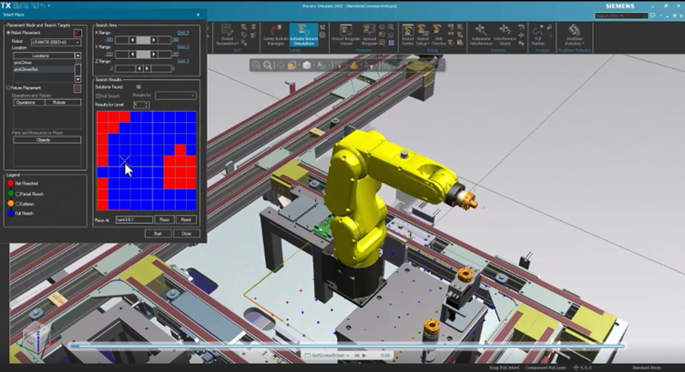 Tecnomatix Process Simulate cloud-based robot library