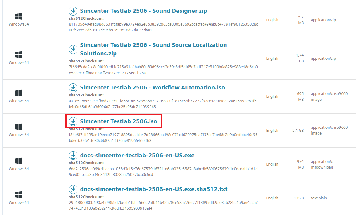 Downloading the 2506 iso file