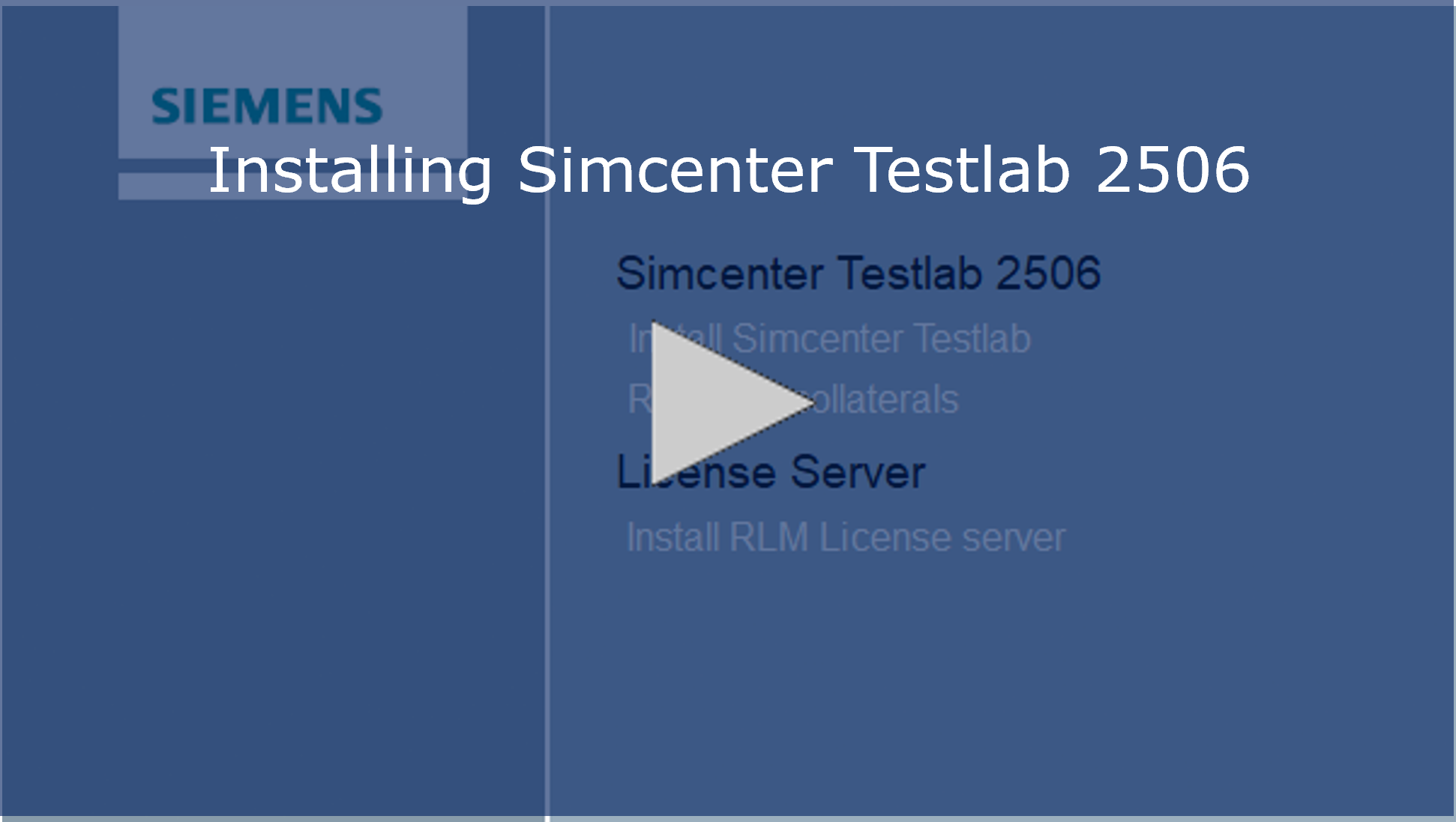 Installing Simcenter Testlab 2506