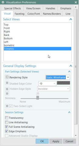 Change Edge Color In Static Wireframe View