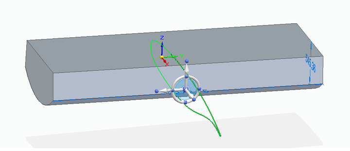 How can I rotate this sketch around the Z-axis?