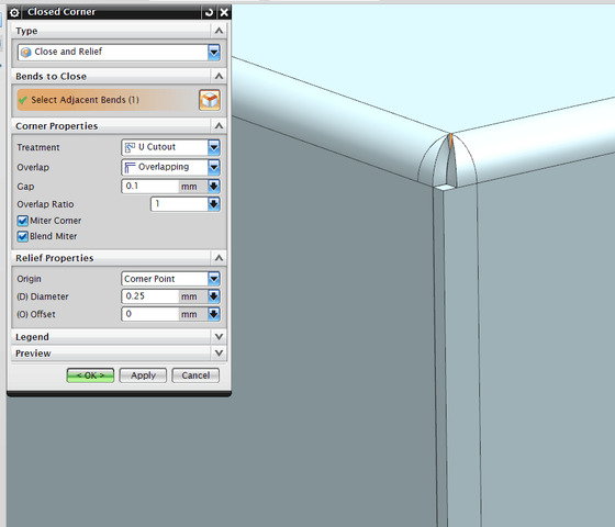 Closed Corner With Overlap What Side Gets The Overlap